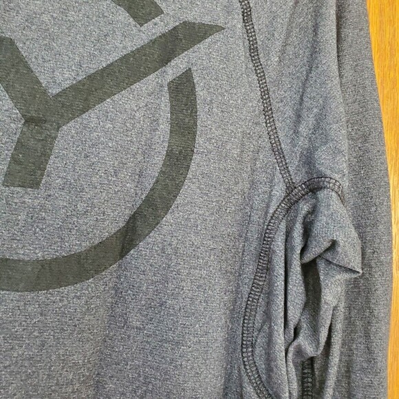 Flywheel Long Sleeves Shirt Gray FLY print on the back Men's Size M Medium - Picture 15 of 16